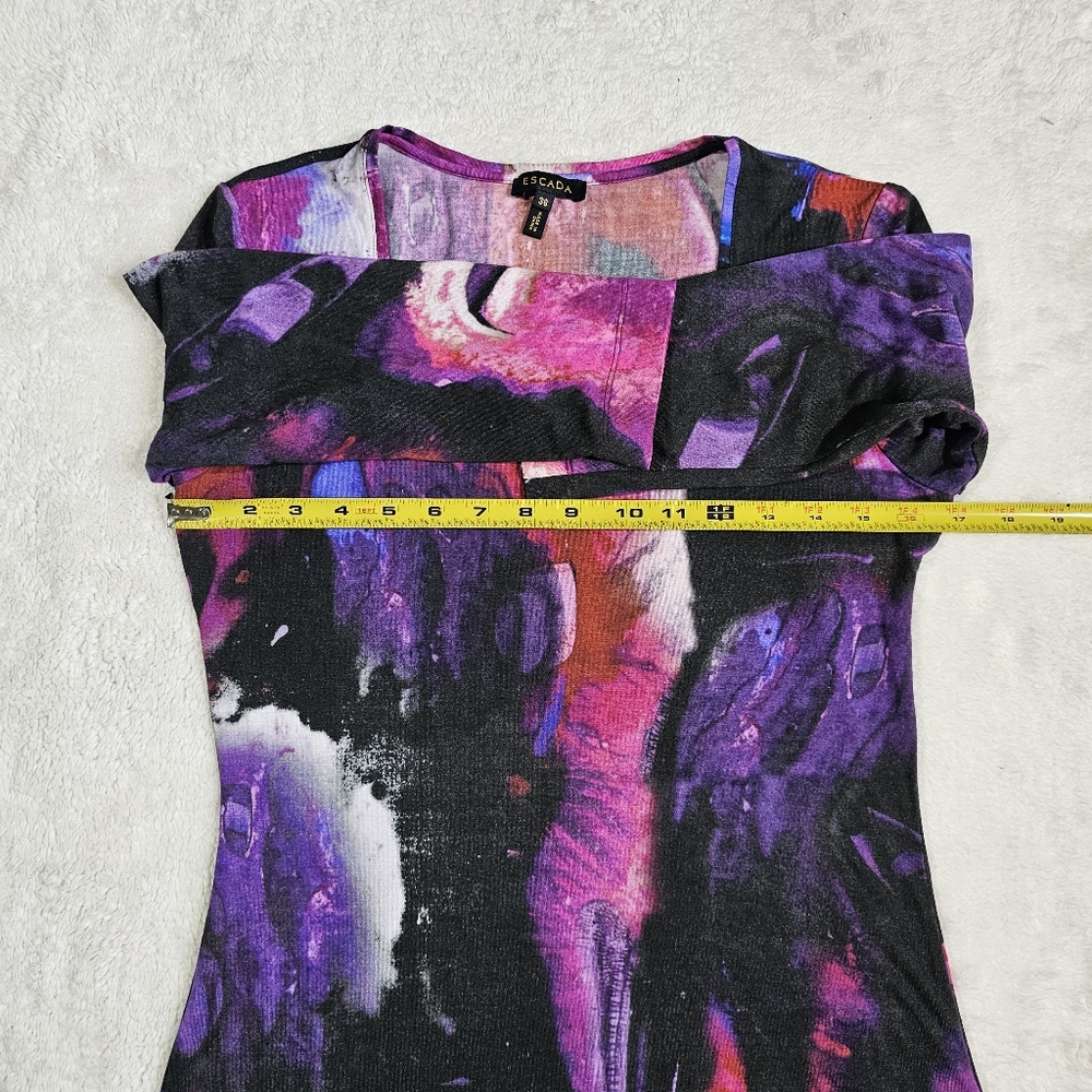 Escada Abstract Print Top - Picture 7 of 8